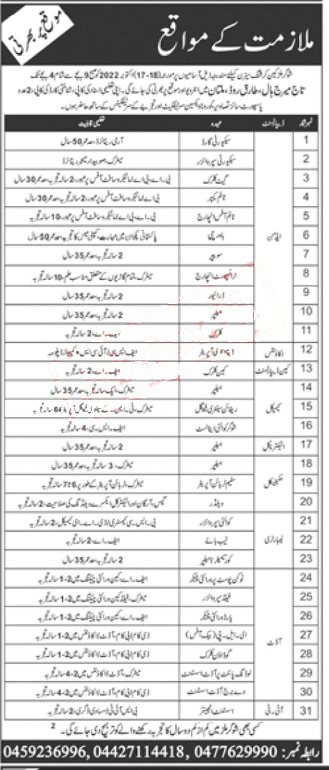 Sugar Mills Cane Crushing Season Jobs 2022