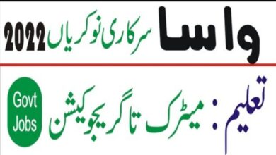 Water and Sanitation Agency WASA Lahore Jobs 2022