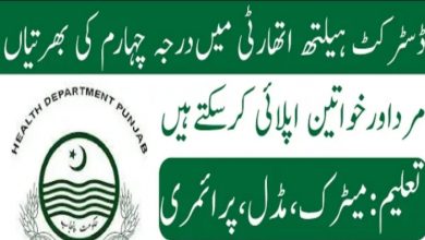 District Health Department Rajanpur Class IV Jobs 2022