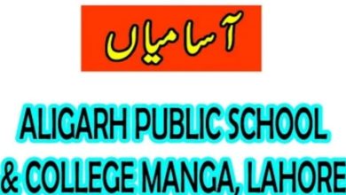 Aligarh Public School and College Manga Lahore Jobs 2023
