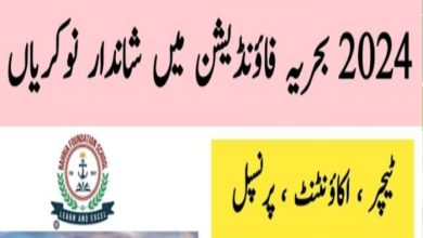 Bahria Foundation Jobs 2024