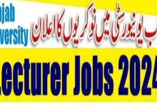 Punjab University PU Lahore Jobs 2024