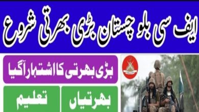 Join Frontier Corps FC South Balochistan Jobs 2024
