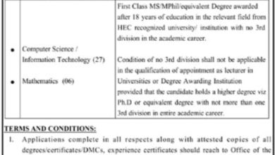 The University Of Agriculture Peshawar Jobs 2024