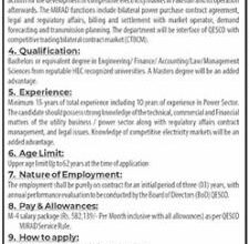 Job Opportunity At Quetta Electric Supply Company QESCO