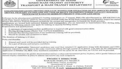 Job Positions At Sindh Mass Transit Authority SMTA